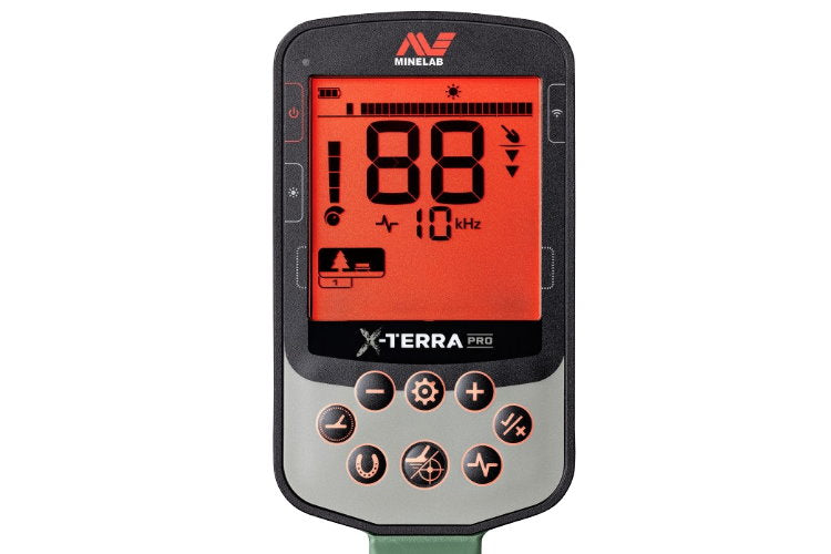 Metalldetektor Minelab X-Terra PRO mit Kopfhöher TreasureScan PRO